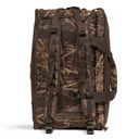 Straight on view of the back pack straps of the image of the Rogers Elite Camo Duffel Bag.