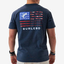 Back image of the Burlebo Fishing USA Short Sleeve Tee.