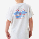 Image of the Burlebo Toddler Eagle Outdoors Short Sleeve Tee in Oatmeal
