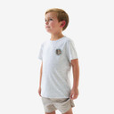 Front image of the Burlebo Youth Camo Mallard Duck Short Sleeve Tee.