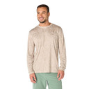 Image of the Carhartt Force Sun Defender Relaxed Print Long Sleeve T-Shirt in Cobblestone Terrain Camo