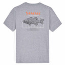 Back image of the Simms Bass Ruler T-Shirt.