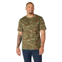 Image of the Carhartt Irvine Relaxed Fit Camo T-Shirt in Army Green Camo