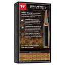 Back of Box Image of the Winchester 300 Winchester Magnum 180 Grain Ballistic Silvertip Rifle Ammunition.