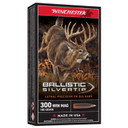 Front Box Image of the Winchester 300 Winchester Magnum 180 Grain Ballistic Silvertip Rifle Ammunition.