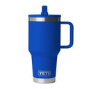 Image of the Yeti Rambler 30 oz. Travel Straw Mug with Color-Matched Straw Lid in Royal Blue