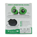 Back of the box image of the Decibullz & Bone Collector Edition 31dB NRR Custom Molded Earplugs.