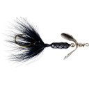 Image of the Yakima Prop Blade Rooster Tail 1/32 oz. Single Hook in Black.