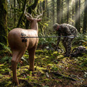 Field Image of the BigShot Pro Hunter Double Duty Buck Archery Target.