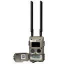 Open Panel Front Image of the Cuddeback Tracks Black Flash LTE Trail Camera.