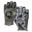 Image of the Fish Monkey Pro 365 Sun-Protective Guide Fishing Glove in Old School Camo Grey.