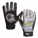 Image of the Fish Monkey Free Style Custom Performance Fishing Glove in Grey Water Camo