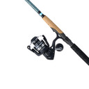 Flipped tilted image of the Ugly Stik Carbon Inshore Pursuit IV Spinning Combo.