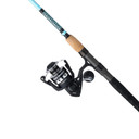 Flipped tilted image of the Ugly Stik Carbon Inshore Pursuit IV Spinning Rod and Reel Combo 2 Piece.