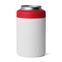 Back Image of the White Yeti Rambler 12 oz. Colster 2.0 with Colored-Matched Gasket.