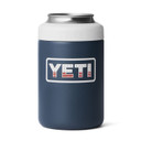 Image of the Yeti Rambler 12 oz. Colster 2.0 with Colored-Matched Gasket in Navy/White/Badge