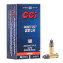 Box Image of the CCI 40 Grain 710FPS Quiet-22 LRN LR Rimfire Ammunition
