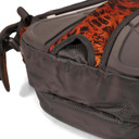 Top handle image of the Fishtacker Riverpath Sling Pack in Firestorm.