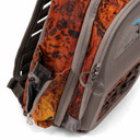 Zipper close up image of the Fishtacker Riverpath Sling Pack in Firestorm.