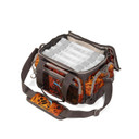 Tilted with trays image of the FishTacker Superday Tackle Bag.