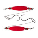 Image of the Whisker Seeker Catfish Rig Floats WST-Rattlers in Red