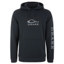 Image of the Cotton Logo Work Hoodie in Unexplored Black
