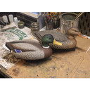 Drake and Hen Mood Image of the G&H Decoys Premier Series Mallard Oversize Duck Decoys.