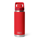 Image of the Yeti Rambler 26 oz. Water Bottle with Flip Chug Cap in Rescue Red