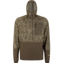 Image of the Drake BMF EST Offset 1.0 1/2 Zip Hoodie in Mossy Oak Bottomland