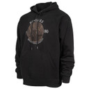 Tilted image of the Rogers Timber Lab Badge Hoodie.