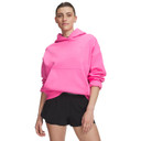 Image of the Under Armour Women's UA Icon Fleece Hoodie in Pink Frenzy