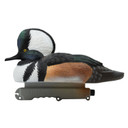 Left Side Image of the Live Hooded Merganser Duck Decoy.