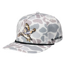Tilted image of the Burlebo Diving Mallard Cap, Classic Deer Camo.