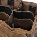 Empty inside image of the Rig Em Right Deluxe 4-Slot Motion Decoy Bag.