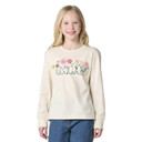 Image of the Carhartt Kids Youth Girls' Long Sleeve Script T-Shirt.