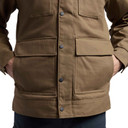 Hidden Pockets Image of the Sitka Grindstone Chore Coat.