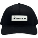 Image of the Migra Black PVC Patch Hat.
