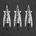 3 Pack Image of the Bowmar Archery Beast 2.3" Titanium Broadhead.