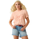 Front Image of the Ariat Women's Cowgirl at Heart T-Shirt.