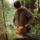 Lifestyle Image of the First Lite Outpost Vest.