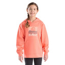 Image of the Carhartt Girls Long Sleeve Graphic Sweatshirt in Light Peach