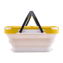 Side image of the Frabill 6-Quart Collapsible Bait Bucket.