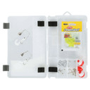 Opened image of the Shakespeare Catch More Fish Panfish Tackle Box Kit.