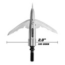 Size Image of the Bowmar Archery Beast 2.0" COC Titanium Broadheads.