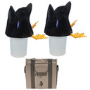 Image of the Avian-X Power Butt Kicker Black Duck Motion Decoy with 2 Slot Motion Decoy Bag.