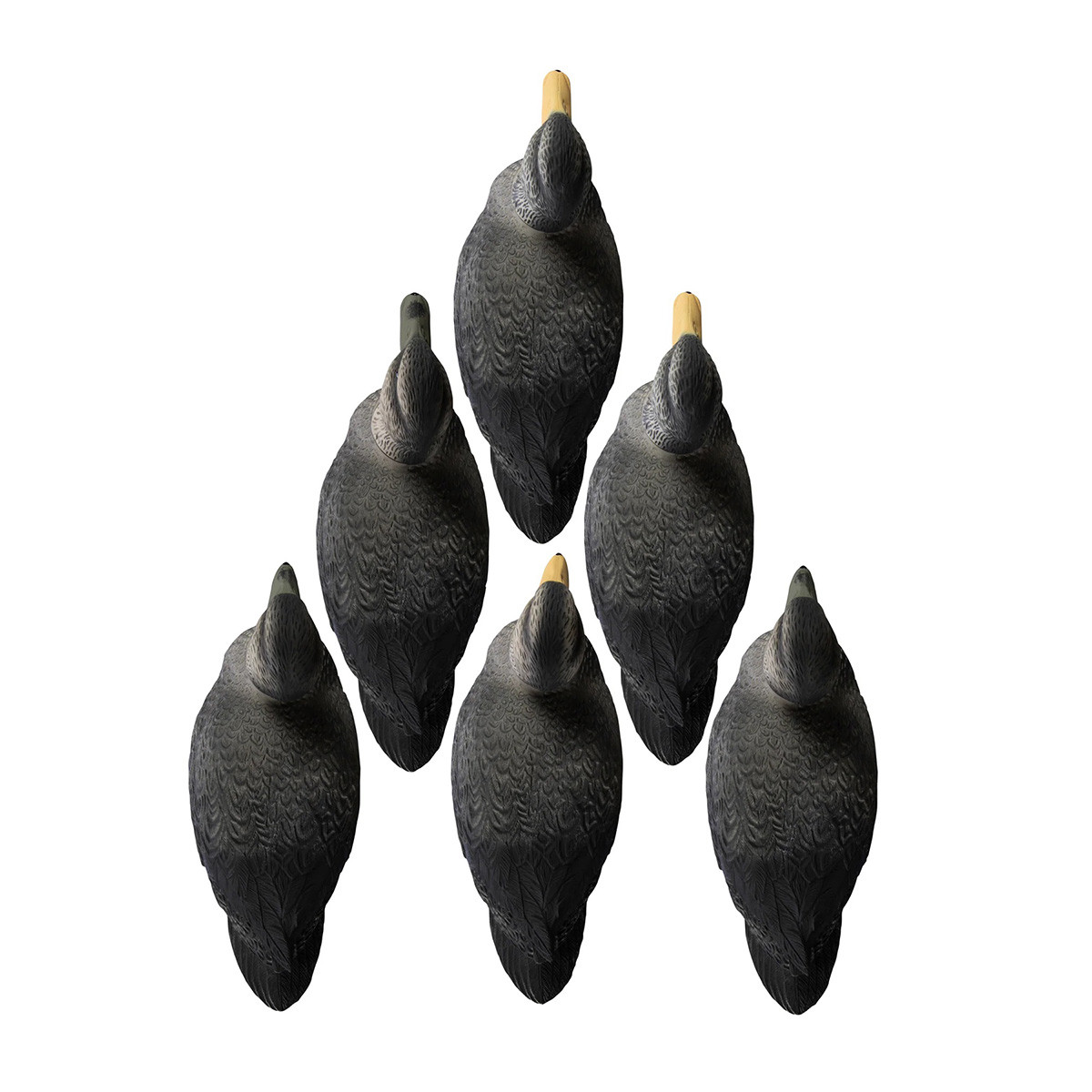 Higdon Battleship Super Magnum Foam Filled Black Duck Decoys 6 Pack Rogers Sporting Goods