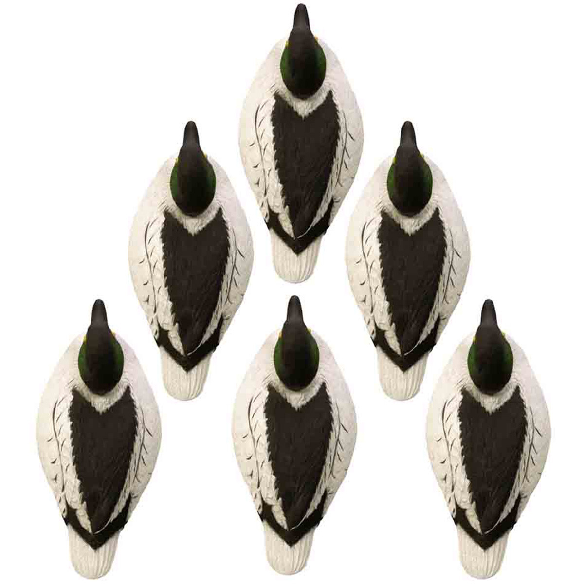 Higdon Battleship Goldeneye Foam Filled Drake Decoys, 6 Pack Rogers Sporting Goods
