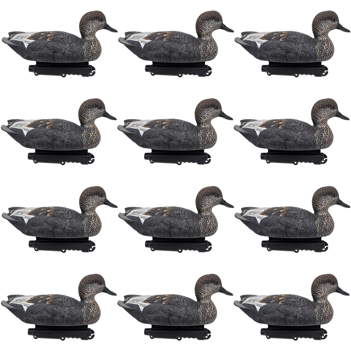 Final Approach Last Pass Floating Coots Decoys, 12 Pack Rogers Sporting Goods