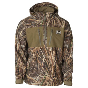 Banded Waterproof 1/4 Zip Hooded Pullover Image in Realtree Max 7