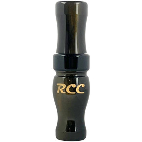 Riceland Custom Acrylic Speck Calls, 5/8" Guts - Black Gold Pearl Orange
